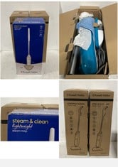 3 X ASSORTED RUSSELL HOBBS STEAM & CLEAN STEAM MOPS TO INCLUDE MODEL NO-RHSM1001BP-G