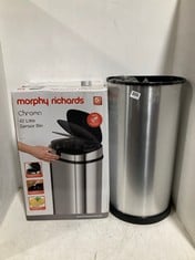 MORPHY RICHARDS CHROMA 42 LITRE SENSOR BIN TO INCLUDE CURVER WASTE BIN