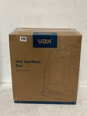 VAX SPOTWASH DUO SPOT CLEANER MODEL NO-CDCW-CSXA RRP- £140