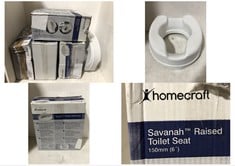 5 X HOMECROFT SAVANAH RAISED TOILET SEATS