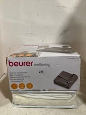 BEURER WELLBEING HEATED OVERBLANKET TAUPE 200X150CM TO INCLUDE SILENTNIGHT COMFORT CONTROL DOUBLE EASI-HEAT ELECTRIC BLANKET