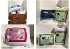 BOX OF ASSORTED BEDDING TO INCLUDE SILENTNIGHT AIRMAX SUPER SUPPORT PILLOW