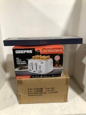 3 X ASSORTED KITCHEN ITEMS TO INCLUDE GEEPAS 4-SLICE BREAD TOASTER