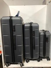 LUGG TRAVEL CASE 3-PIECE SET GREY HARDSHELL SPINNERS