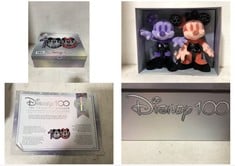 DISNEY 100 MICKEY AND MINNIE MOUSE EXCLUSIVE COLLECTORS SET WITH COA