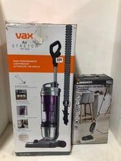 VAX AIR STRETCH PET MAX HIGH PERFORMANCE LIGHTWEIGHT UPRIGHT VACUUM U85-AS-PME RRP- £119.99 TO INCLUDE DAEWOO 12-IN-1 UPRIGHT OR HANDHELD STEAM MOP WITH 1300W POWER