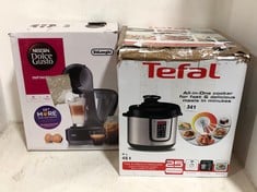 TEFAL ALL-IN-ONE FAST & DELICIOUS MULTICOOKER 6L TO INCLUDE DELONGHI INFINISSIMA COFFEE MACHINE