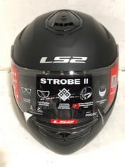 LS2 HELMETS STROBE II MOTORCYCLE HELMET MATT BLACK SIZE 3XL RRP- £99.99