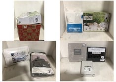 BOX OF APPROX 6 X ASSORTED BEDDING TO INCLUDE TOPS ELECTRIC UNDERBLANKET 160 X 140CM