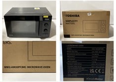 TOSHIBA 750-800W MICROWAVE OVEN MODEL NO-MW2-AM20PF(BK)