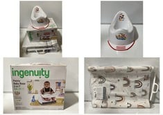 4 X ASSORTED BABY/TODDLER ITEMS TO INCLUDE INGENUITY PEONY - BABY BASE 2-IN-1 6M-3Y