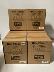 8 X BOXES OF OTIS CLASSIC 6-PACK SWING TOP CLEAR GLASS BOTTLE - EASY CAPS 16oz PER BOX