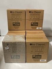 8 X BOXES OF OTIS CLASSIC 6-PACK SWING TOP CLEAR GLASS BOTTLE - EASY CAPS 16oz PER BOX