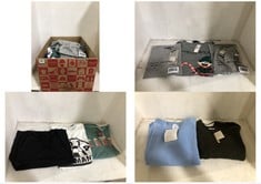 BOX OF APPROX 20 X ASSORTED ADULT CLOTHING TO INCLUDE BRAVE SOUL T-SHIRT GREY MARL SIZE XL