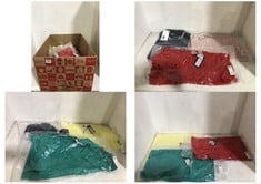 BOX OF APPROX 20 X ASSORTED ADULT CLOTHING TO INCLUDE ONLY LIVE LOVE TRENDY SHORT SLEEVE O-NECK TOP RED SIZE XS