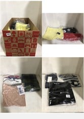 BOX OF APPROX 20 X ASSORTED ADULT CLOTHING TO INCLUDE ONLY LIVE LOVE NEW LONG TANK TOP YELLOW SIZE XL