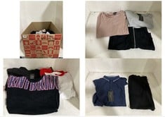 BOX OF APPROX 20 X ASSORTED ADULT NEW LOOK CLOTHING TO INCLUDE LAURA LONG SLEEVE CUT OUT TOP BLUSH SIZE 10