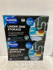 2 X ADDIS UNDER SINK STORAGE TO INCLUDE BATH VIDA TOILET BRUSH & PAPER HOLDER