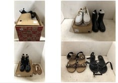 BOX OF ASSORTED ADULT FOOTWEAR TO INCLUDE LA REDOUTE ANKLE BOOTS BLACK SIZE 35