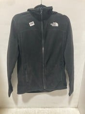 THE NORTH FACE ZIPPED FLEECE JACKET BLACK SIZE M