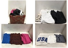 BOX OF APPROX 20 X ASSORTED ADULT CLOTHING TO INCLUDE RR LINEN TROUSERS BLACK SIZE 40