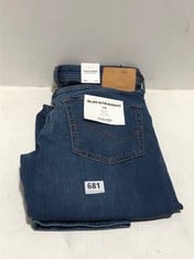 JACK & JONES SLIM STRAIGHT DENIM JEANS BLUE SIZE W32/L34