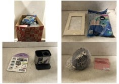 BOX OF ASSORTED ITEMS TO INCLUDE KEPLIN VACUUM STORAGE BAGS 6-PACK