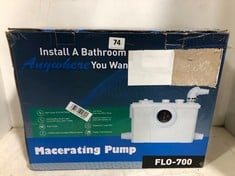 INSTALL A BATHROOM MACERATING PUMP FLO-700 RRP- £160