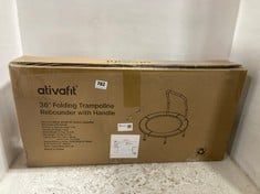 ATIVAFIT 36" FOLDING TRAMPOLINE REBOUNDER WITH HANDLE