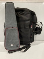 PURE GEWA CASES 4/3 VIOLIN CASE GREY FABRIC TO INCLUDE GATOR CASES BLACK SQUARE FABRIC