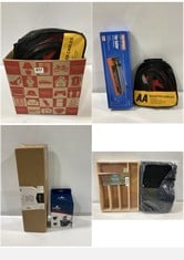 BOX OF ASSORTED ITEMS TO INCLUDE FAITHFUL TILE CUTTER 300MM CAPACITY (18+ PROOF OF ID)