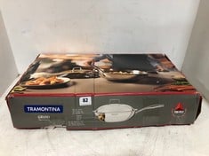 TRAMONTINA TECHNO HEAT 32CM STAINLESS STEEL WOK RRP- £149.99