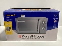 RUSSELL HOBBS MANUAL 20 LITRE MICROWAVE MODEL NO-RHMM827SS