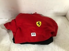 FERRARI SWEATER RED WITH LOGO SIZE XL TO INCLUDE NIKE 1/2 POPPER CROP TOP BLACK SIZE M