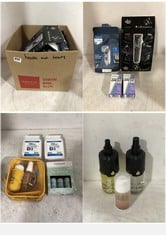 BOX OF ASSORTED HEALTH & BEAUTY ITEMS TO INCLUDE PAUL ANTHONY PRO SERIES 3 SHAVER