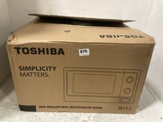 TOSHIBA 750-800W MICROWAVE OVEN MODEL NO-MM-MM20P(WH)