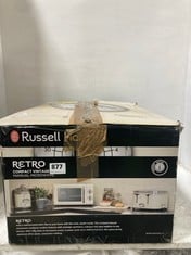 RUSSELL HOBBS RETRO COMPACT VINTAGE MANUAL MICROWAVE MODEL NO-RHRETMM705C-N