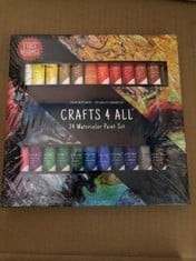 QUANTITY OF ITEMS TO INCLUDE CRAFTS 4 ALL 12 WATERCOLOR PAONT SET RRP £271: LOCATION - RACK B