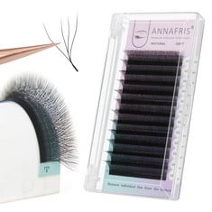 QUANTITY OF ANNAFRIS 4D W PREMADE FAN LASH EXTENSION 0.07 LU CURL 13MM PRE MADE RUSSIAN VOLUME EYELASH HAND WOVEN LASH SOFT FAUX MINK FALSE LASHES(4D W 0.07 LU 13MM) - TOTAL RRP £207: LOCATION - RACK