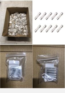 QUANTITY OF ASSORTED ITEMS TO INCLUDE 10 PCS 250V CERAMICS FAST-BLOW FUSE 6X30 MM (3.15A): LOCATION - RACK A