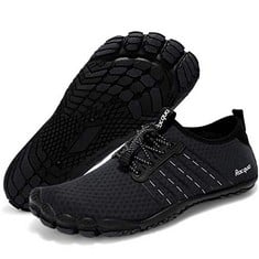 10 X RACQUA QUICK DRY WATER AQUA SPORT BEACH SWIM SURF HIKING FOR MEN WOMEN BLACK EU 37=UK 5.5 - TOTAL RRP £155: LOCATION - RACK E