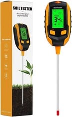 17 X AMNF 4-IN-1 SOIL PH TESTER KIT, SOIL TESTER MOISTURE, SOIL PH METER DIGITAL PLANT MOISTURE METER,SOIL TEST METER FOR GARDENING, FARMING, INDOOR AND OUTDOOR PLANTS - TOTAL RRP £198: LOCATION - RA