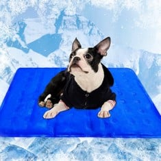 5 X CHOSHOME COOLING MATS FOR DOGS NON-TOXIC GEL COOL MAT FOR CATS DURABLE DOG COOL MATS SELF COOL MAT DOG HELP YOUR PETS COOL DOWN IN THE SUMMER HEAT PET COOL MAT FOR KENNEL CRAT BLUE 90X60CM: LOCAT