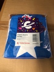 15 X CAPTAIN AMERICA PONCHO ONE SIZE RRP £124: LOCATION - RACK A