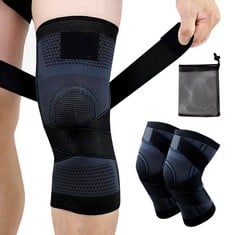 46 X MUNSKT 2 PACK KNEE SUPPORT BRACE, KNEE COMPRESSION SLEEVE FOR ARTHRITIS, KNEE SUPPORT FOR WOMEN ARTHRITIS, KNEE SUPPORT FOR RUNNING, TUBIGRIP KNEE SUPPORT, KNEE SUPPORT FOR MEN AND WOMEN - TOTAL