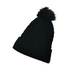 QUANTITY OF ASSORTED ITEMS TO INCLUDE AUFIKR KNIT SLOUCHY BEANIE FOR WOMEN DOUBLE LAYER FLEECE LINE HAT WITH BOBBLE POM POM HATS (BLACK): LOCATION - RACK G