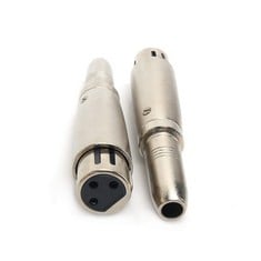 11 X SIYEAR PROFESSION 3 PIN XLR FEMALE TO 6.35MM FEMALE JACK SOCKET STEREO AUDIO MICROPHONE MIC ADAPTER CONVERTER CONNECTOR?XLR TO 6.35MM ADAPTER (2PACK) - TOTAL RRP £98: LOCATION - RACK G