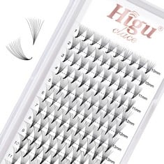 20 X HIGU CLACE LASH CLUSTERS NATURAL, 140PCS DIY EYELASH EXTENSIONS 3D FLUFFY MIX10-16MM EYELASH CLUSTERS REUSABLE D CURL VOLUME CURLED AND SOFT INDIVIDUAL LASHES - 3D CURLED MIX10-16MM - TOTAL RRP