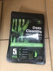 QUANTITY OF ITEMS TO INCLUDE  DEEP CLEANING FOOT PARCHES 100% NARURAL PREMIUM INGREDIENTS RRP £340: LOCATION - RACK A