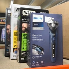 QUANTITY OF HEALTH & BEAUTY ITEMS TO INCLUDE PHILIPS SHAVER SERIES 5000, WET AND DRY ELECTRIC SHAVER, COMFORTTECH BLADES 360°, CONTOUR HEADS, ADVANCED DISPLAY, SMARTCLICK PRECISION TRIMMER, S5466/18